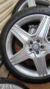 1x MERCEDES ML350 21INCH ALLOY WHEEL AMG STAR STYLE 21X9 A1 SPARE Peakhurst Hurstville Area Preview