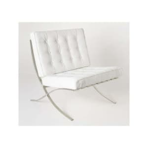 Brand New Barcelona Chair White x 2