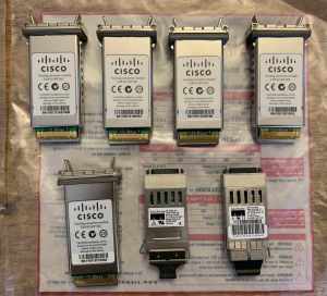 Assorted Cisco TwinGig and GBIC Network Interface Modules $20 the Lot