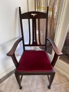 Lovely Antique red chair