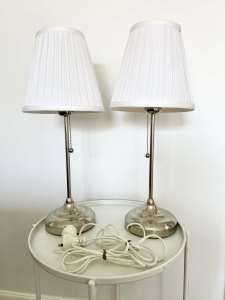 Bedside tables lamps - I have two pairs available
