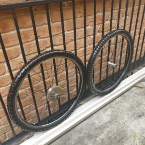 Bike Rims & Tyres Machined Side Wall Finish 26in x 2 incl. inner tubes