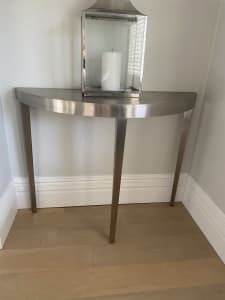 Coco Republic silver side tables. $250 each or $400 pair