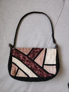 Hand quiltted hand bag