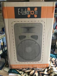 2 X Electron pro series PA 2 Way passive speakers