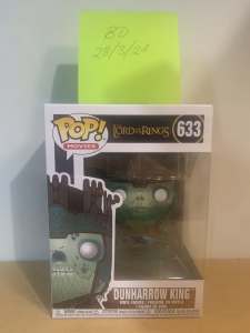Funko PoPs LORD OF THE RINGS DUNHARROW KING #633.