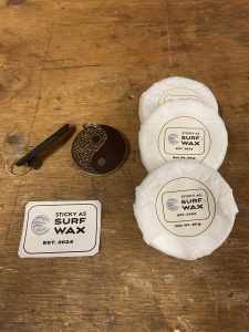 Surf Wax, Keychains, Stickers and more