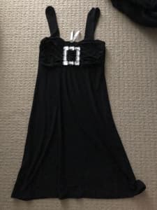 Black jewel detail dress