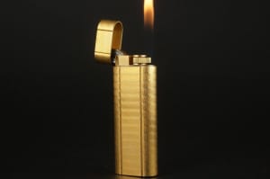 Cartier Rollagas Gold Lighter - Working