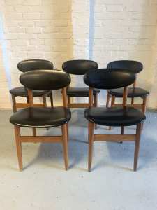Mid Century Paddle Back Dining Chairs
