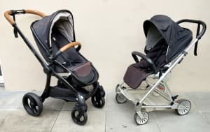 Prams Strollers (UK) $120 for both, add $40 get travel stroller pram