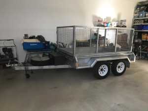 Trailer 8x5 galvanised heavy duty 2000kg with cage