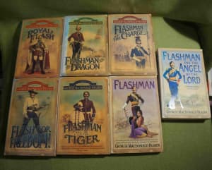 FLASHMAN BOOKS x 7 George MacDonald Fraser Bulk Set