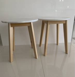 Marble Side Tables (2)