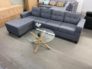 BRAND NEW LSHAPE GREY LOUNGE/CAN DELIVER