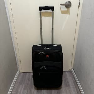 WENGER 56CM LUGGAGE BAG SUITCASE CABIN CARRY ON TROLLEY TRAVEL CASE