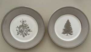 8 New In Boxes 20cm Wedgwood Winter White Christmas Plates RRP $556