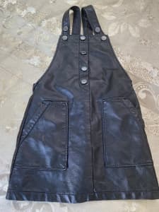 Leather look dress