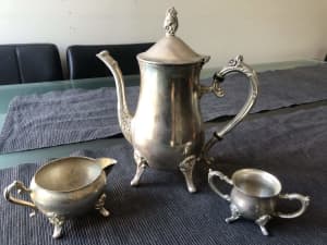 Beautiful Antique Silver teapot set