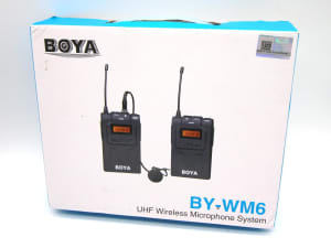 Boya BY-WM6 UHF Wireless Microphone System - 48 UHF Channels