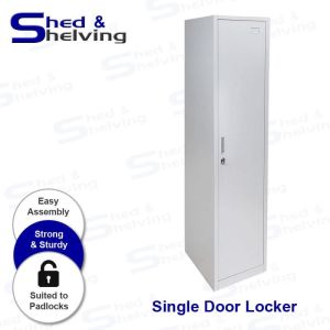 NEW Single Door Padlock Locker Storage Shed Office Garage