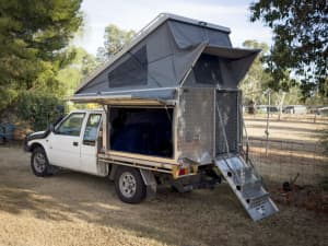 1997 Holden Rodeo LX (4x4) 5 SP MANUAL 4x4 UTE WITH SLIDE ON CAMPER