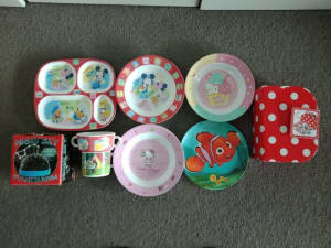 Kids melamine plates & cups, Toy tea pot set and Night sky planetarium