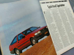 Free Postage 1983 Toyota AE86 Corolla Sprinter Original Article