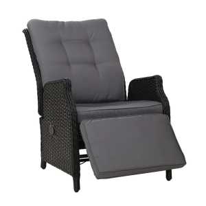 Gardeon Recliner Chairs Sun lounge Wicker Lounger Outdoor Furniture P