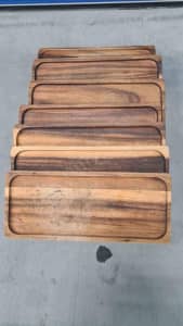 Rectangular Wooden Food Trays