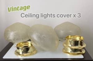 Vintage Ceiling lights cover x 3