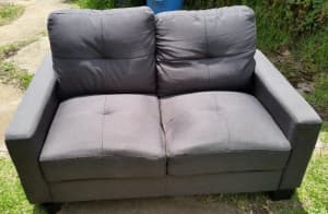 2 Seater Fabric Sofa Couch, like NEW, CLAYTON, Deliver for extra