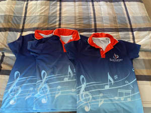 Southport Primary music polos x 3, size 12