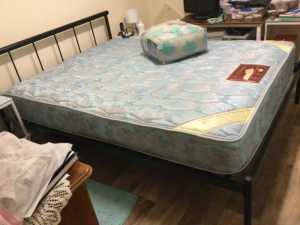 For sale Queen Bed and mattress $70 in good condition