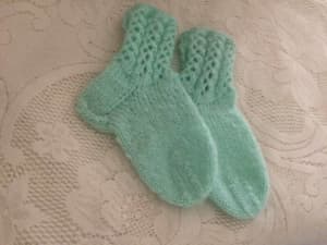 Knitted Woollen Socks, 14cm, suits 3-5yo
