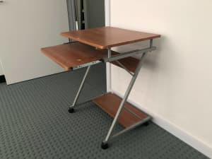FREE small freestanding desk with foldaway keyboard tray