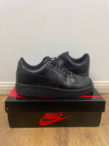 Authentic Black Nike Air Force 1s size 10US