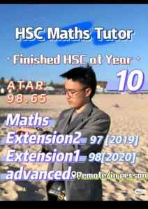 ATAR 98.65 | High School/University Maths Private Tutor