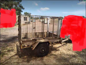 Used trailer 6x4 as u see in the fotos poor condition need contact