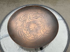 Harold Alfred Hand Hammered Copper Dish