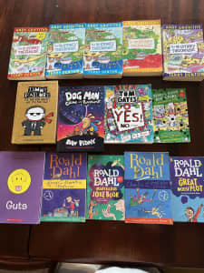 Kids books including Treehouse books and Roald Dahl
