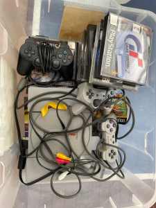 Nintendo Playstation 1 with Games & 3 Controllers