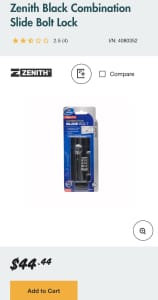 Zenith combination slide bolt