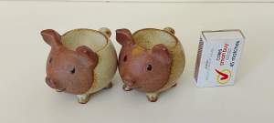 Collectable Gempo egg cups. Piglets. $10 each