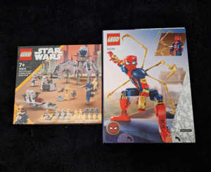 Star wars and spider man lego