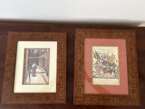 Arabic artworks in timber frame