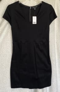 Brand New Black Dress, Banana Republic, Size 8, stretch, sheath dress