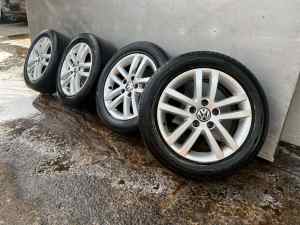 Volkswagen 16 Inch Alloy Wheels with Good Tyres *Delivery*