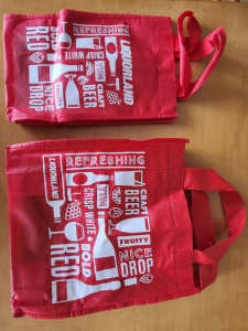 Bottle bags, variety of sizes and brands