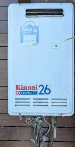 Rinnai 26 gas hot water